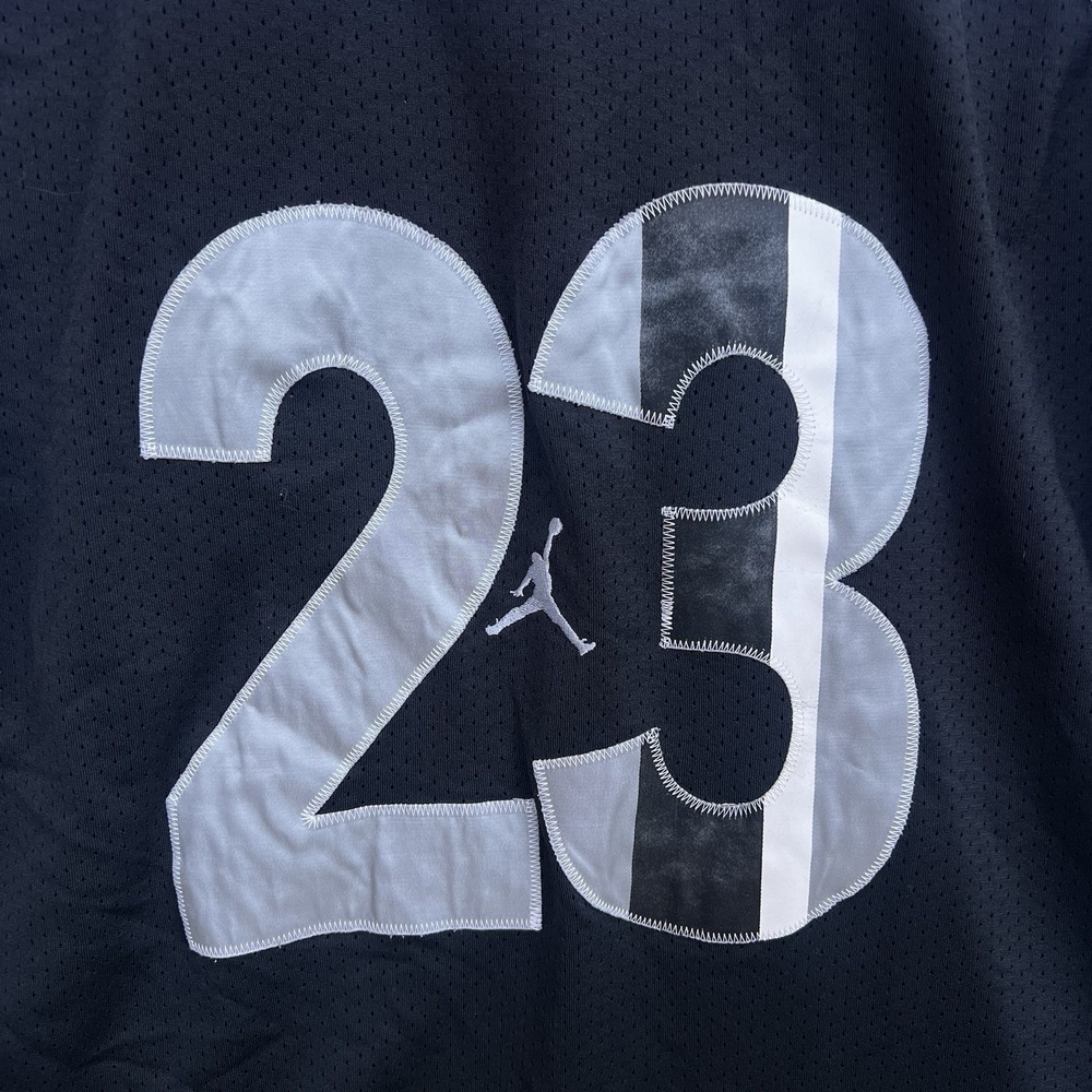 Jordan Men's Black and White Jersey Shirt - Picture 5 of 8